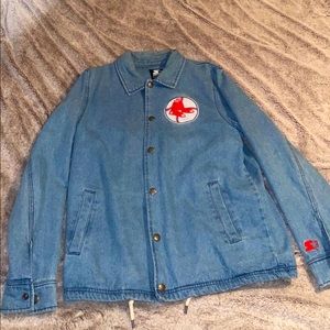 Starter Boston Red Sox’s denim jacket.